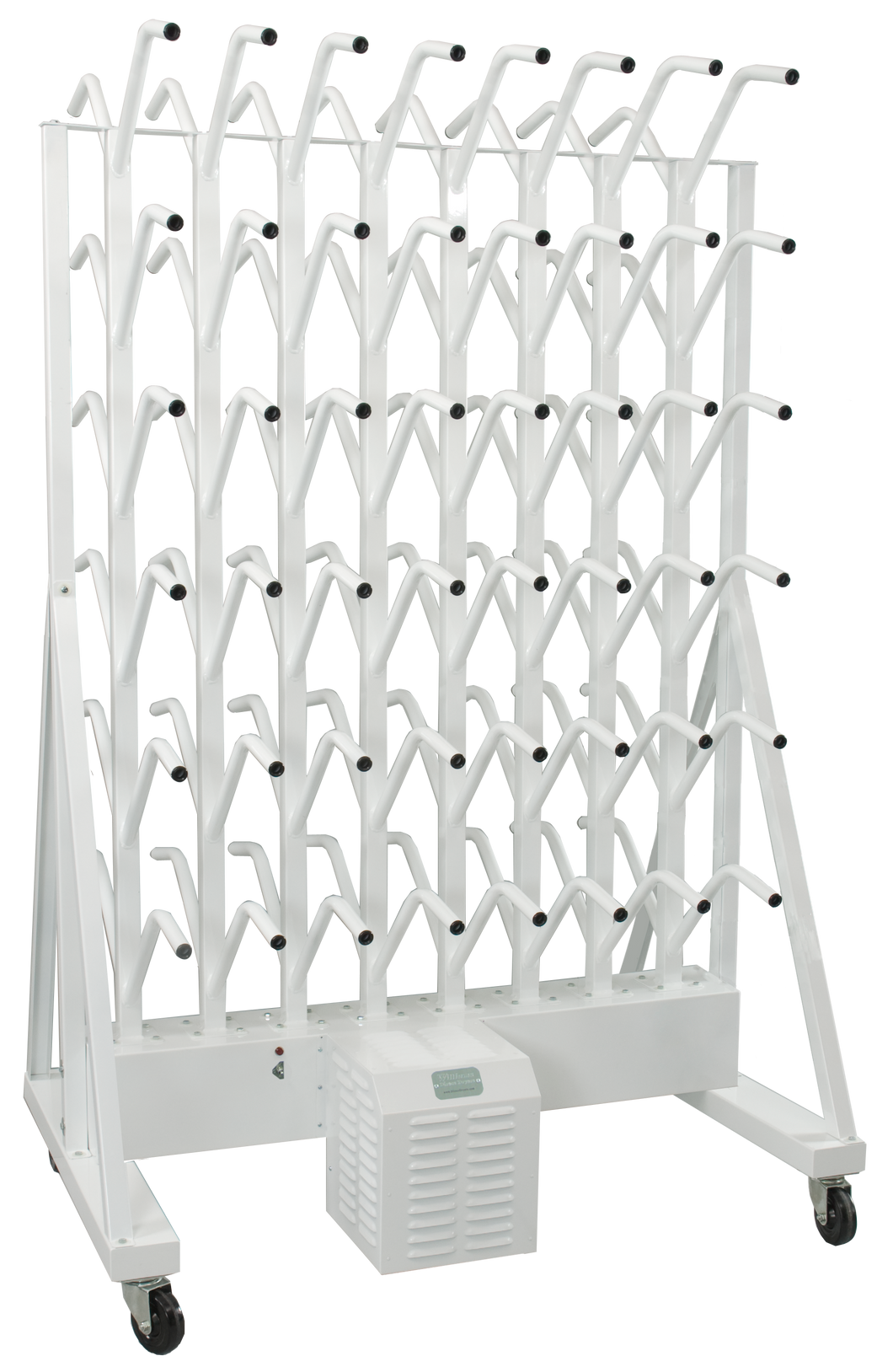 portable fourty eight pair boot dryer on wheels