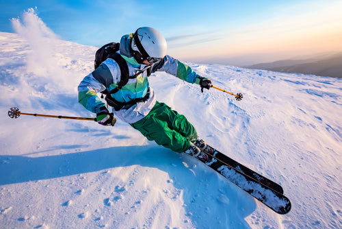 person skiing