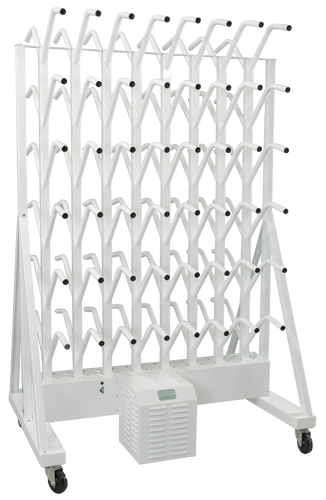 portable fourty eight pair boot dryer on wheels