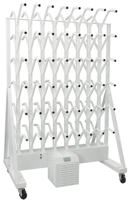 portable fourty eight pair boot dryer on wheels
