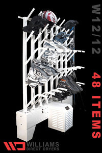 W12/12 | Wall mounted 12 pr boot & 12 pr glove dryer (24 boots & 24 gloves TOTAL) - Prices start at: