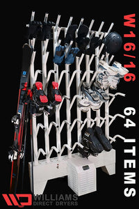 W16/16 | Wall mounted 16 pr boot & 16 pr glove dryer (32 boots & 32 gloves TOTAL) - Prices start at: